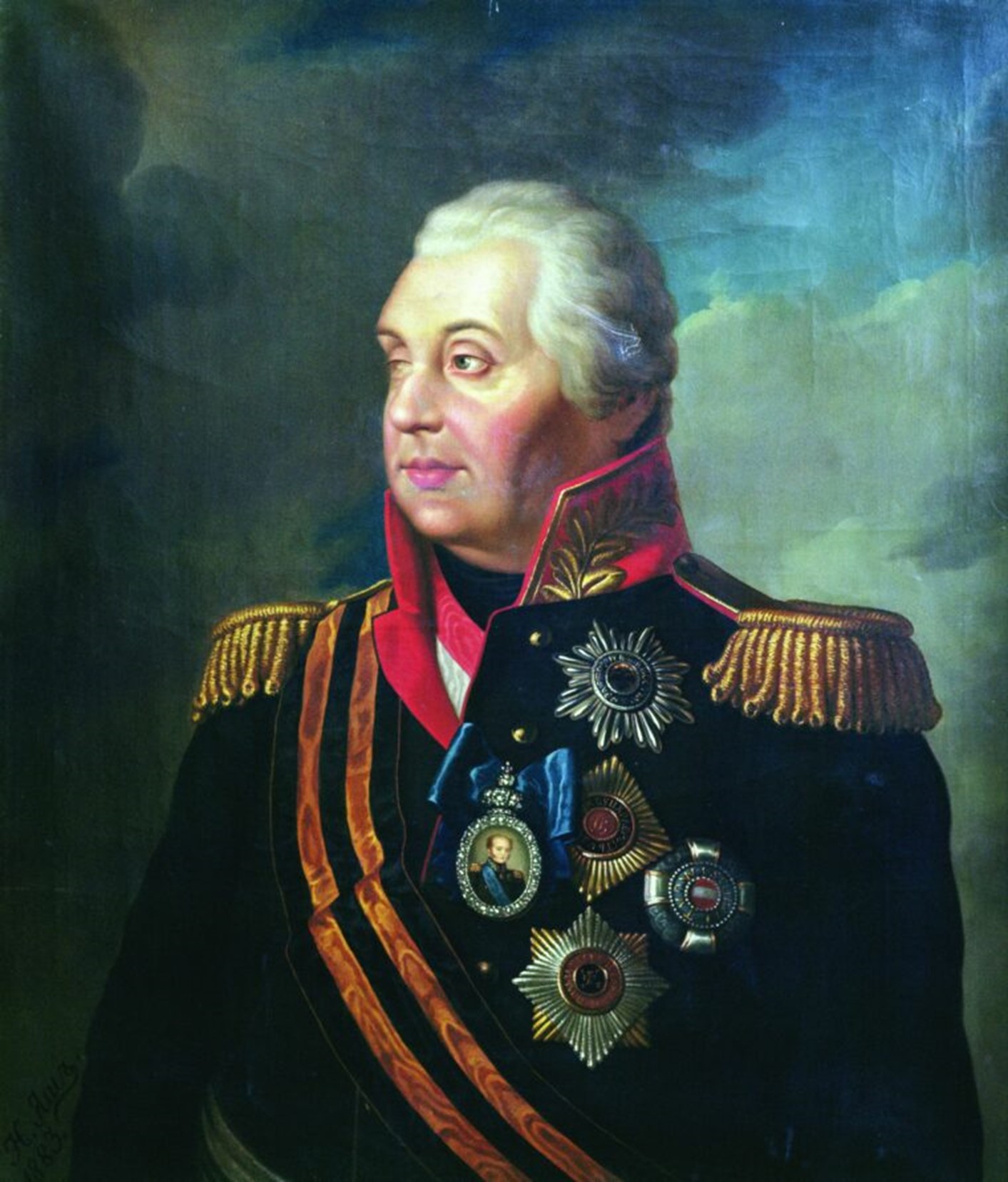 Generalul Mihail Kutusov, ca prinț de Smolensk, în 1813