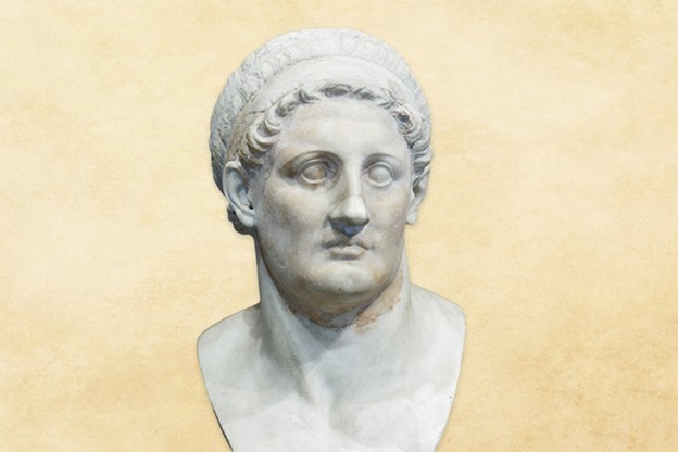 Bustul lui Ptolemeu I Soter, aflat la Luvru