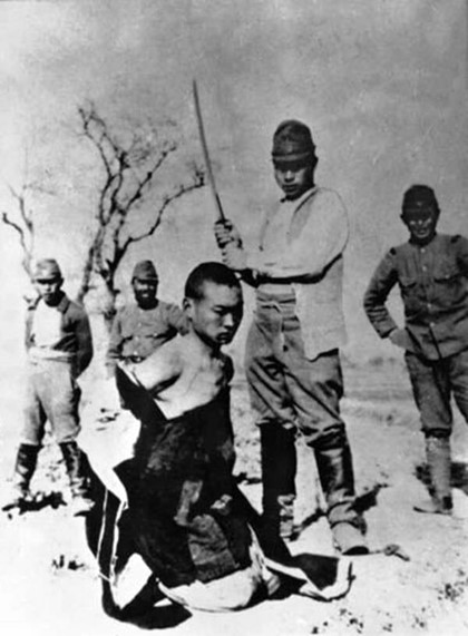 O execuție din timpul Masacrului de la Nanking