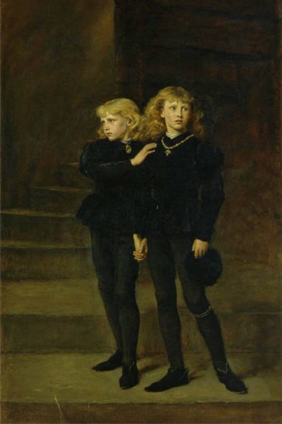Reprezentarea victoriană a celor doi tineri prinți care au dispărut din istorie