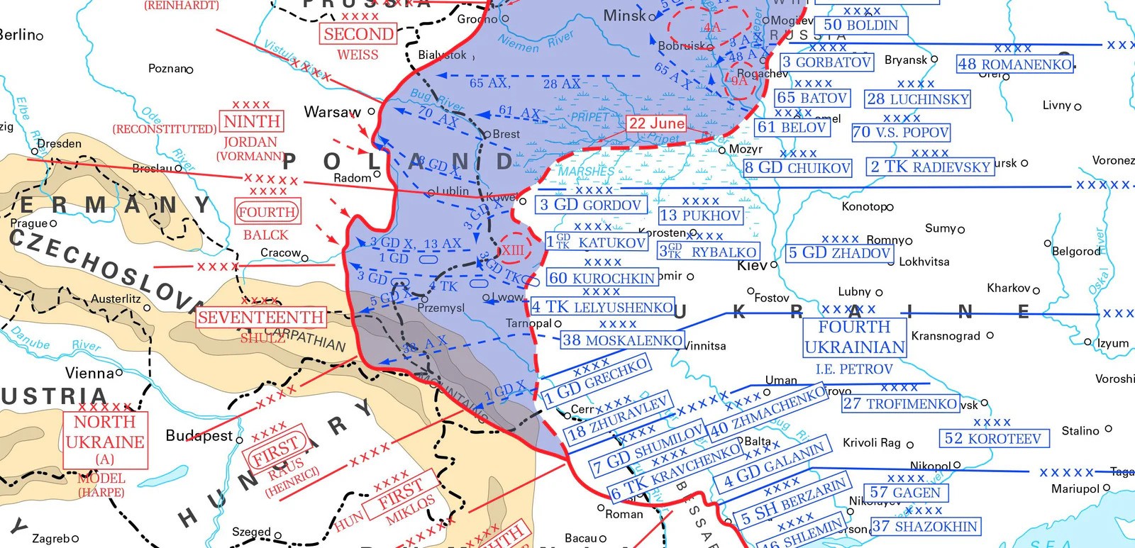 Operațiunea Bagration, Al Doilea Război Mondial