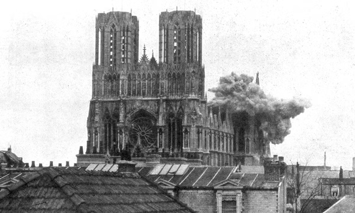 Notre-Dame din Reims, Marele Război